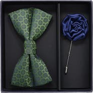 Ben Sherman Bow Tie & Lapel Pin Set