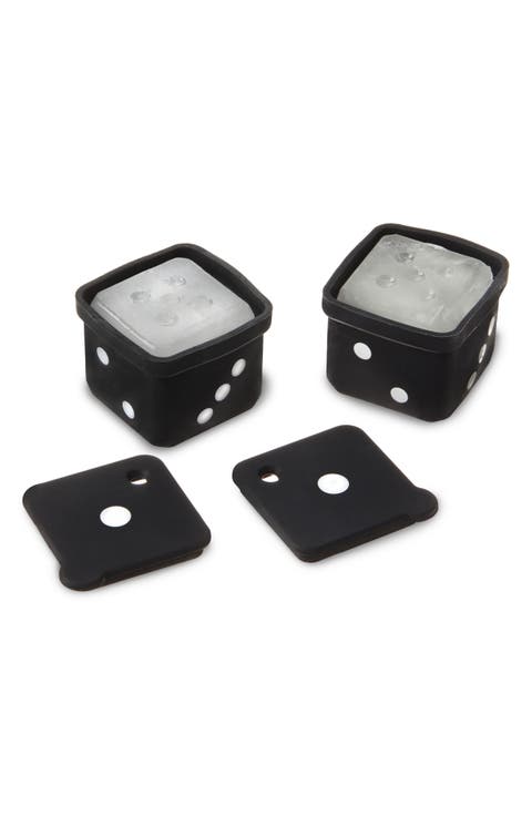 Set of 2 Dice Ice Cube Trays