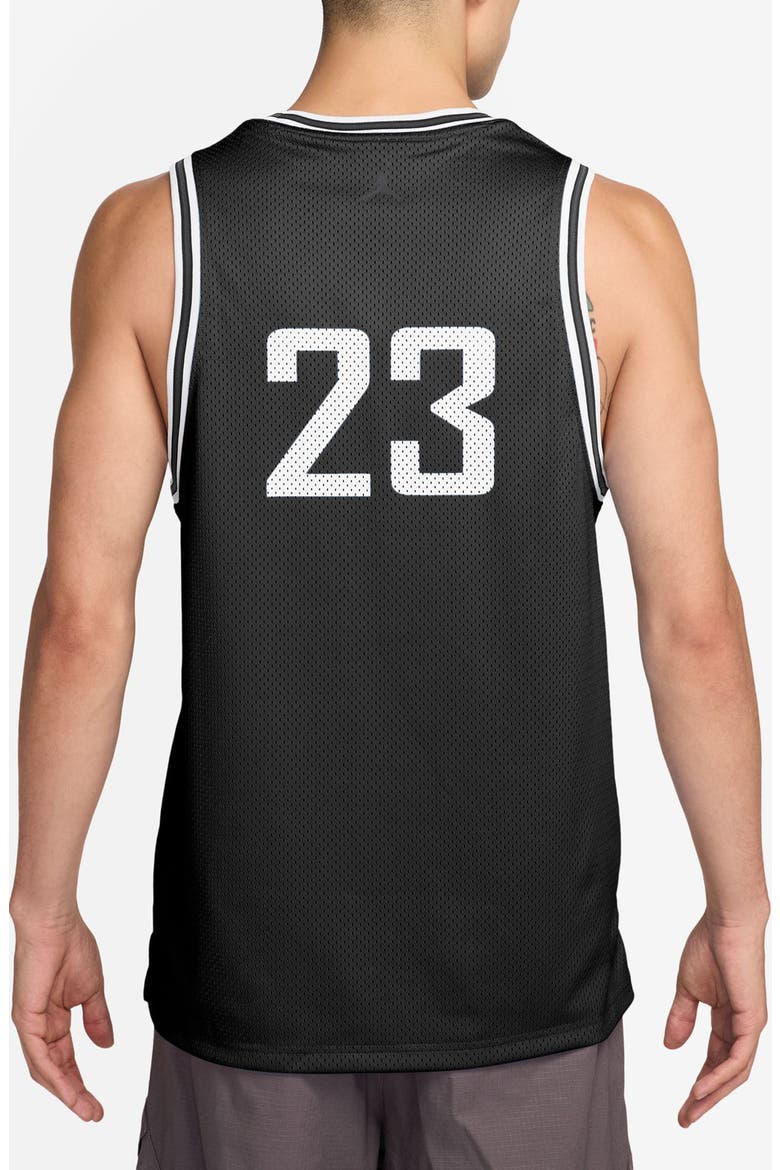 Air Mesh Jersey Tank, Alternate, color, BLACK/ IRON GREY