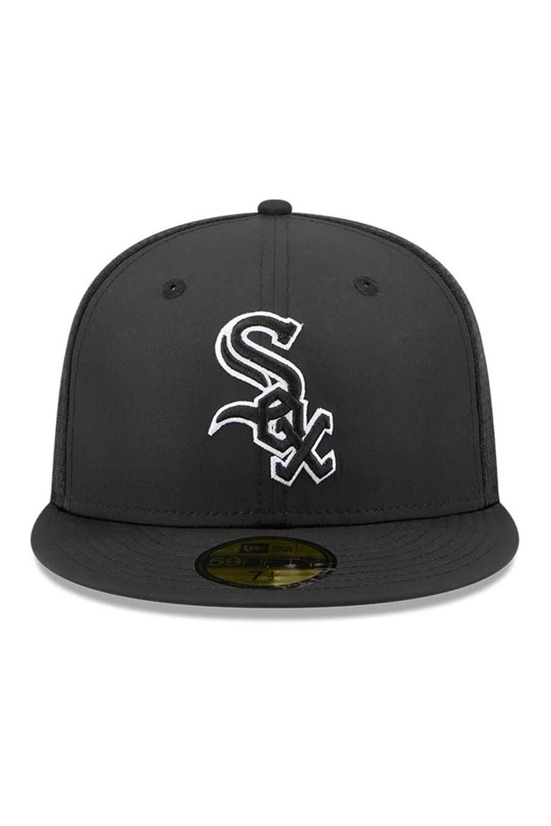 Men's New Era Black Chicago White Sox 2026 Batting Practice 59FIFTY Fitted Hat, Alternate, color, Black
