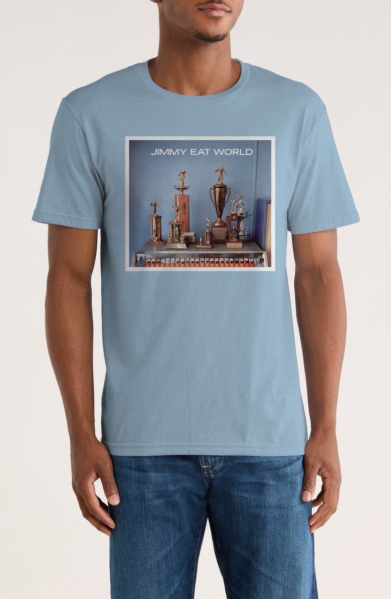 Monster Digital Jimmy Eat World Bleed America Graphic T-Shirt, Main, color, Light Blue