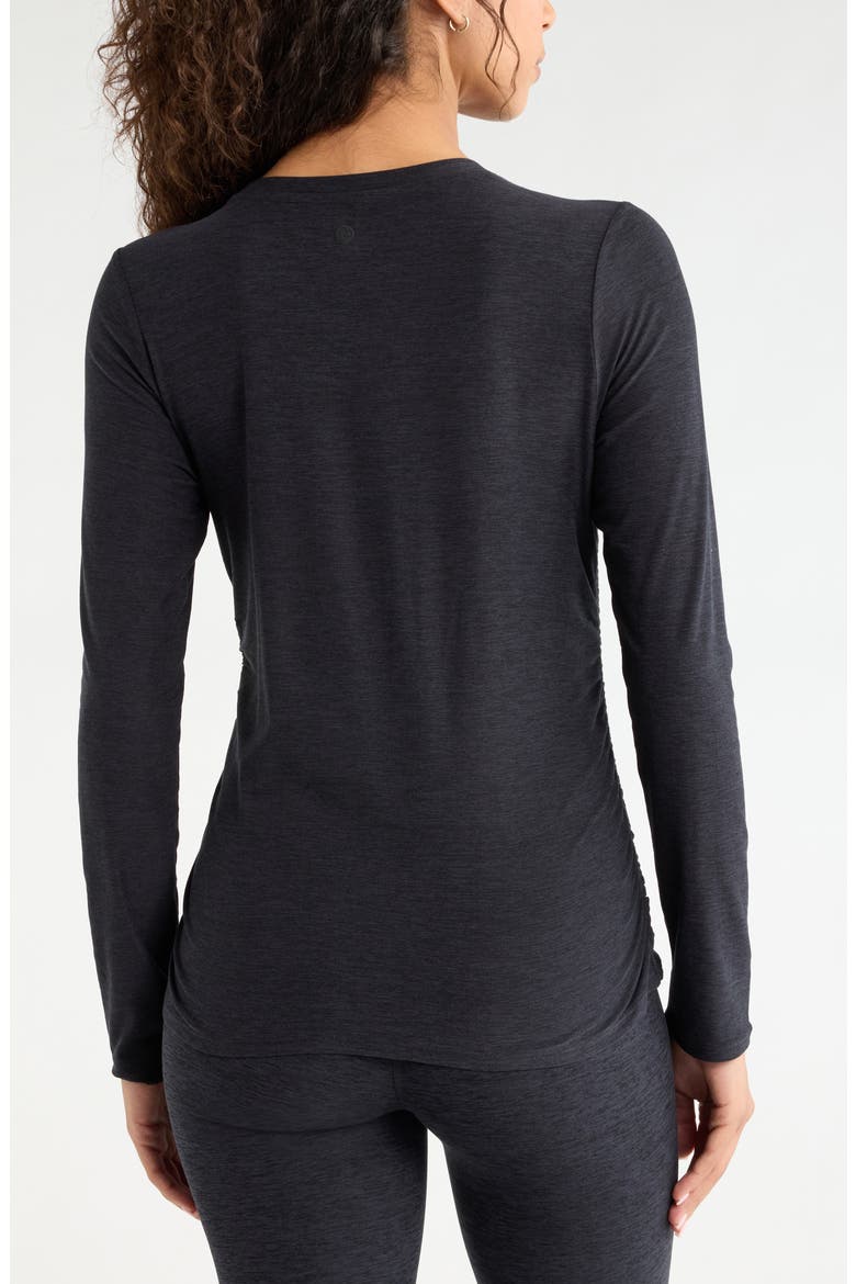 Restore Soft Ruched T-Shirt, Alternate, color, BLACK MELANGE
