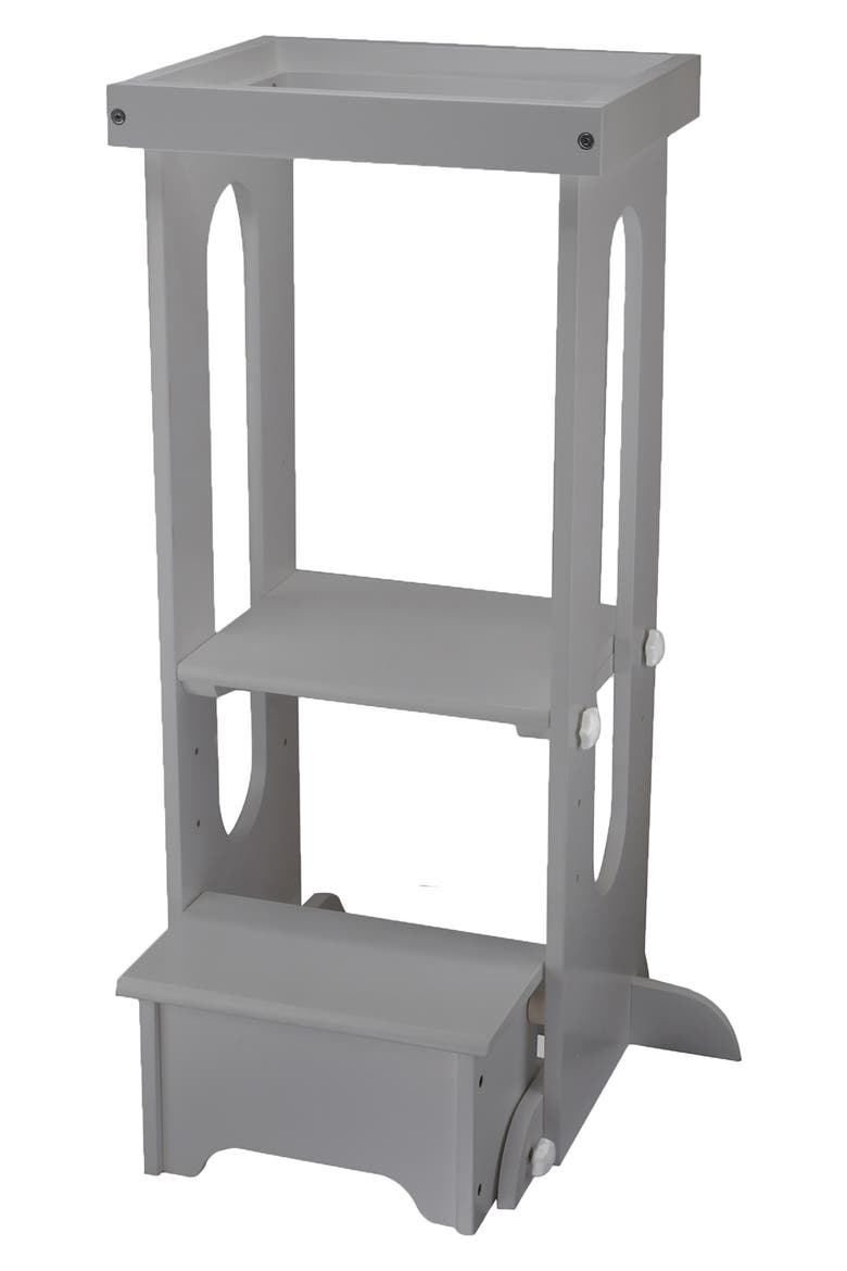 Explore & Store Learning Tower® Toddler Step Stool, Main, color, SILVER DROP