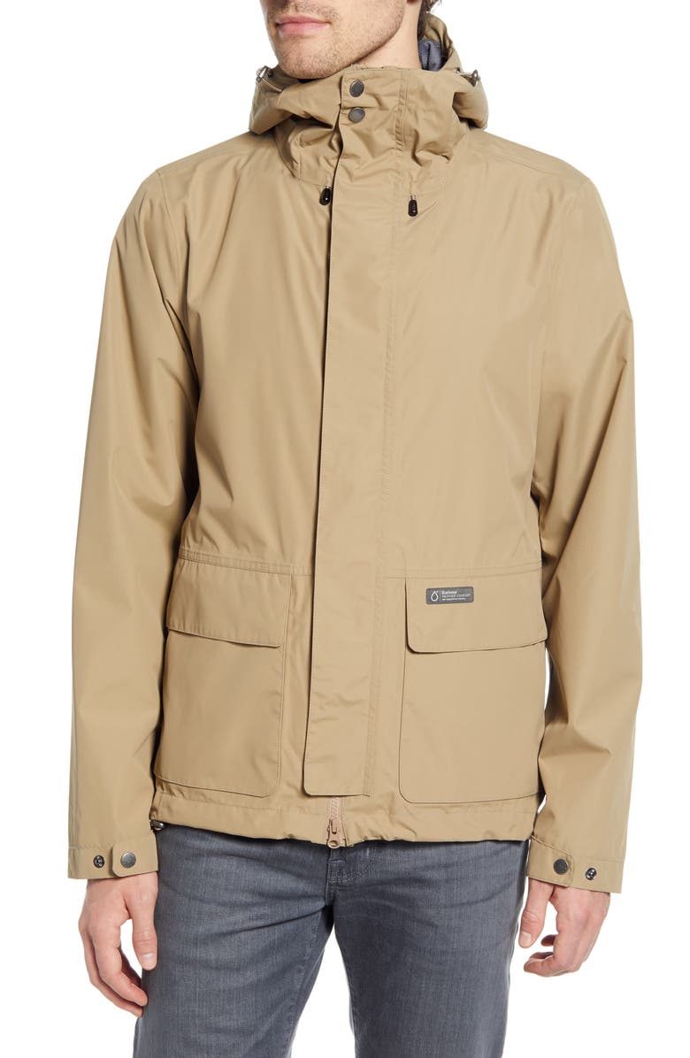 Barbour Foxtrot Waterproof Hooded Jacket, Alternate, color, 