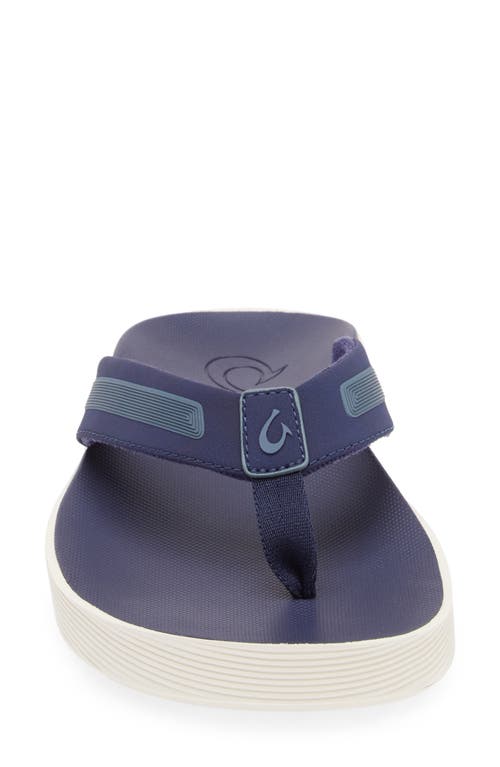 Olukai Leeward Flip Flop In Blue