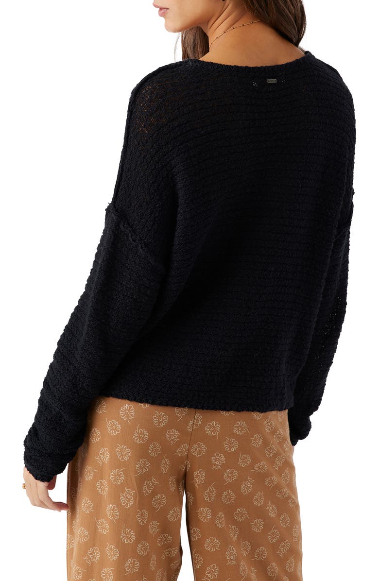 O'Neill Marina Slub Cotton V-Neck Sweater, Alternate, color,