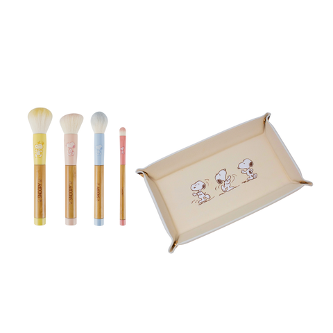 Peanuts Snoopy 5-pc Makeup Brush Set With Tray