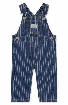 Kids' Herringbone Railroad Overalls