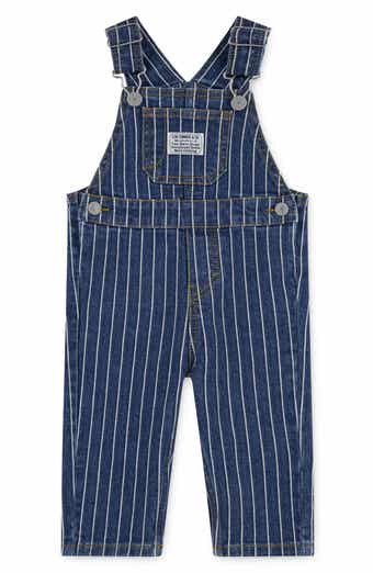 Kids' Herringbone Railroad Overalls