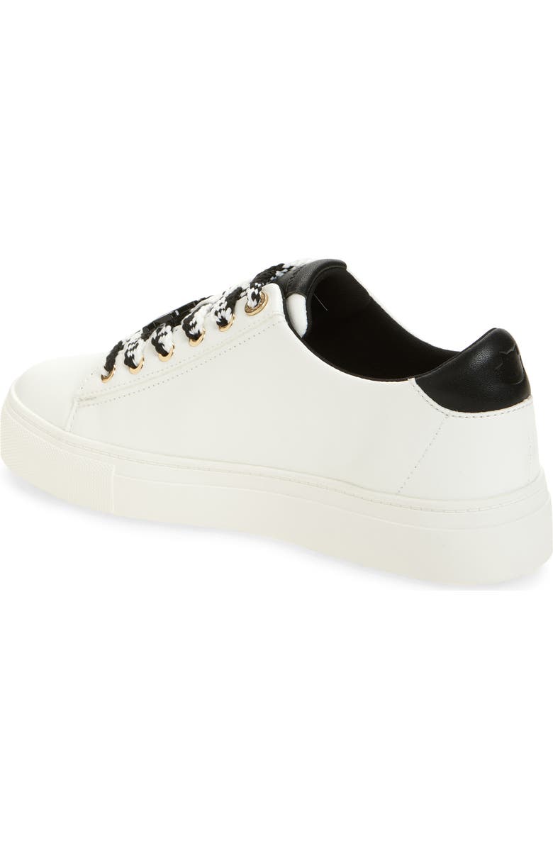 KARL LAGERFELD PARIS Capree Karl Choupette Low Top Sneaker, Alternate, color, Bright White/ Black