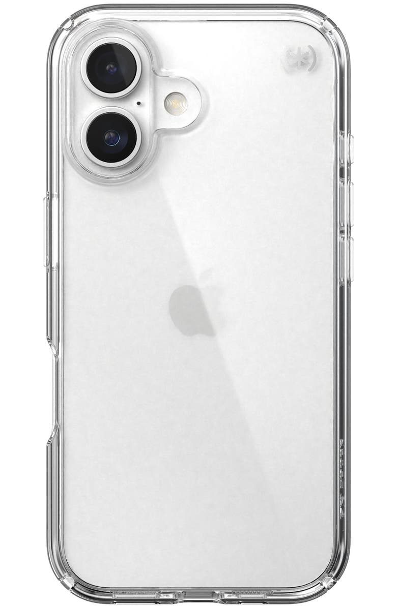 Speck Presidio Perfect Clear Case for Apple iPhone 16, Main, color, Clear
