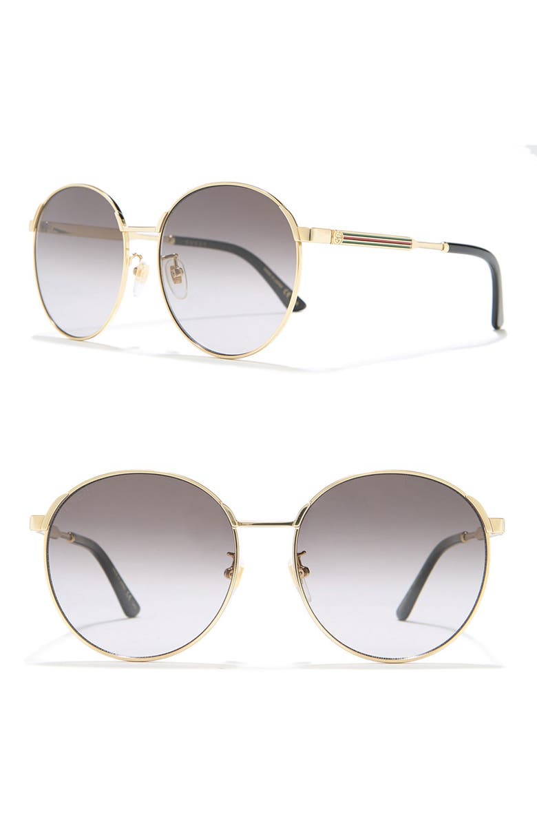 Gucci 58mm Round Sunglasses, Main, color,
