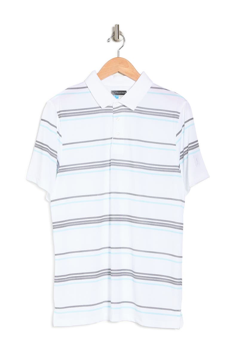 PGA TOUR Short Sleeve Pigment Leisure Polo, Alternate, color, Bright White