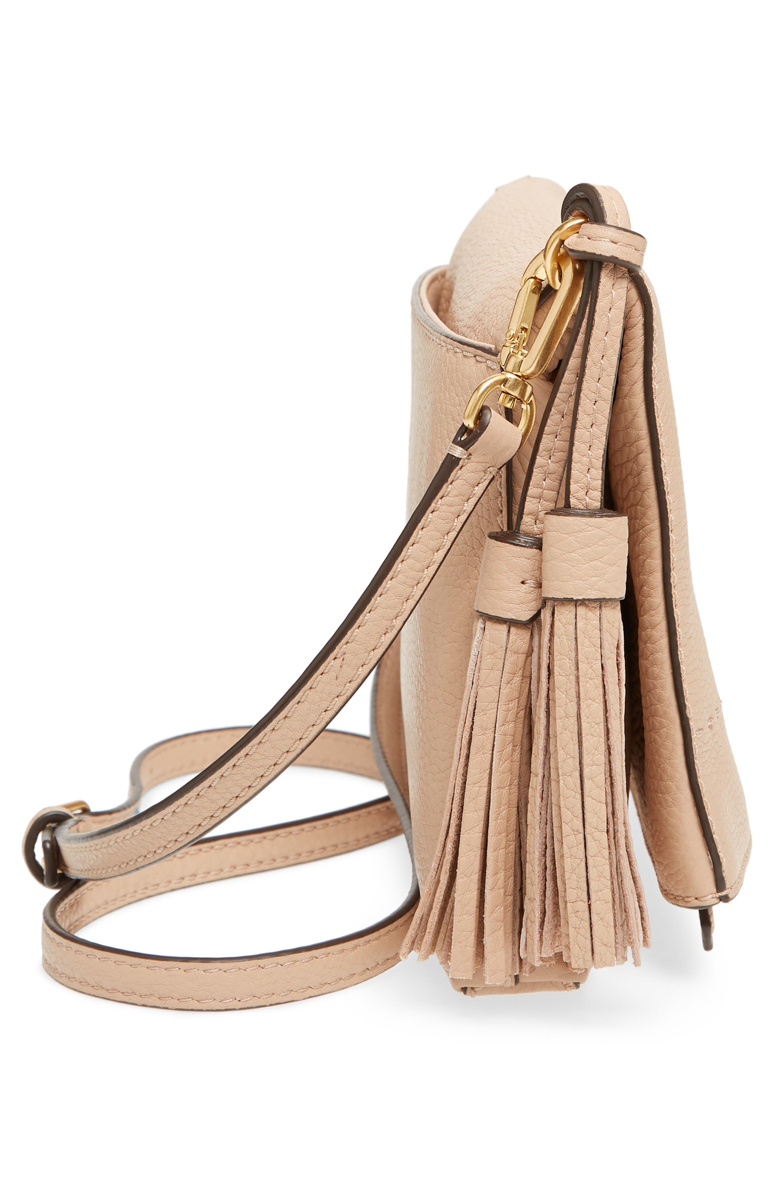 McGraw Leather Crossbody Bag, Alternate, color, DEVON SAND