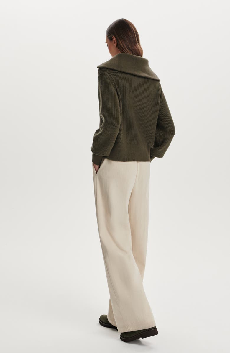 Maura Rib Half Zip Sweater