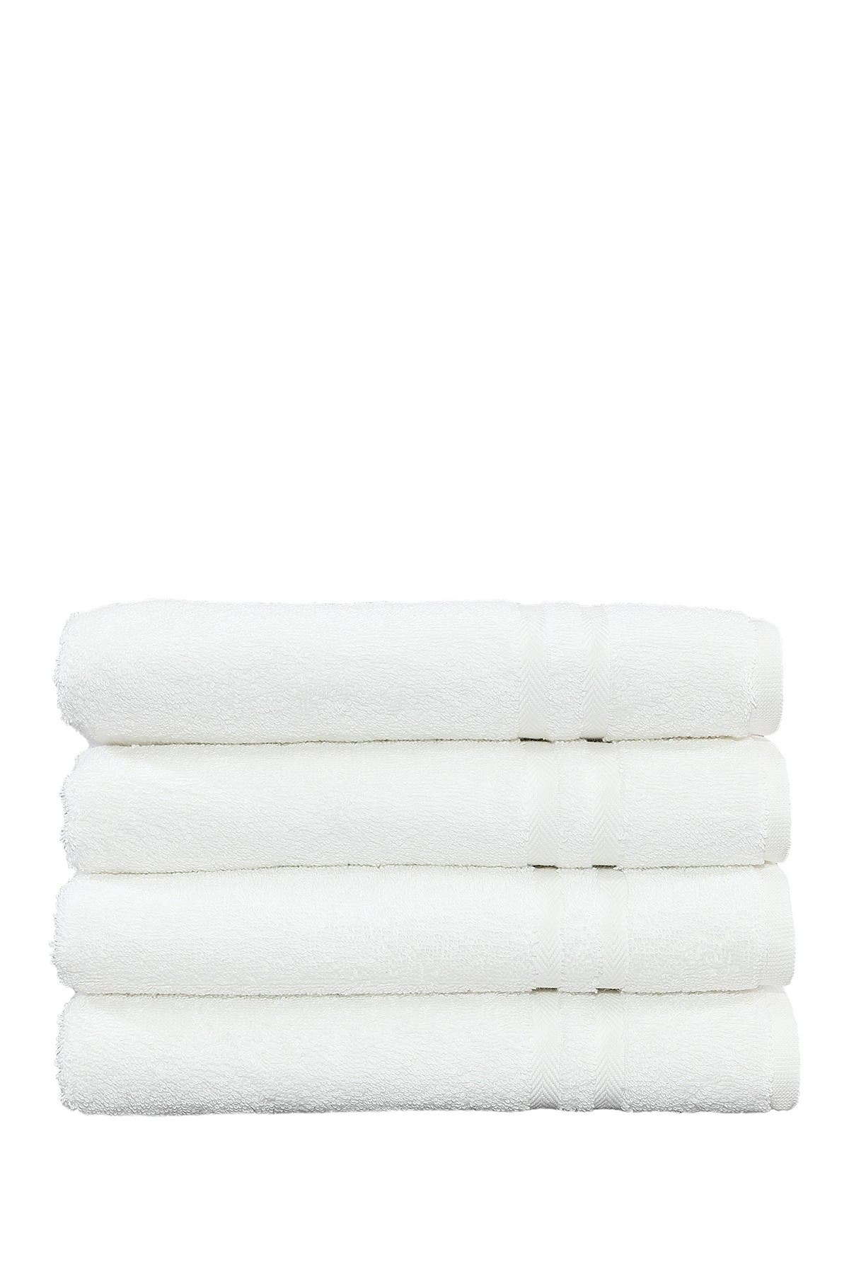 Linum Home Textiles Denzi Hand Towels - Set of 4 - White