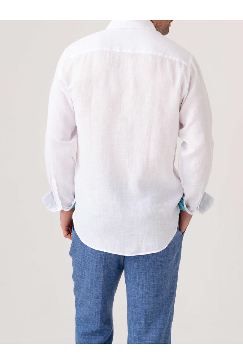 Classic Linen Long Sleeve Shirt, Alternate, color, White