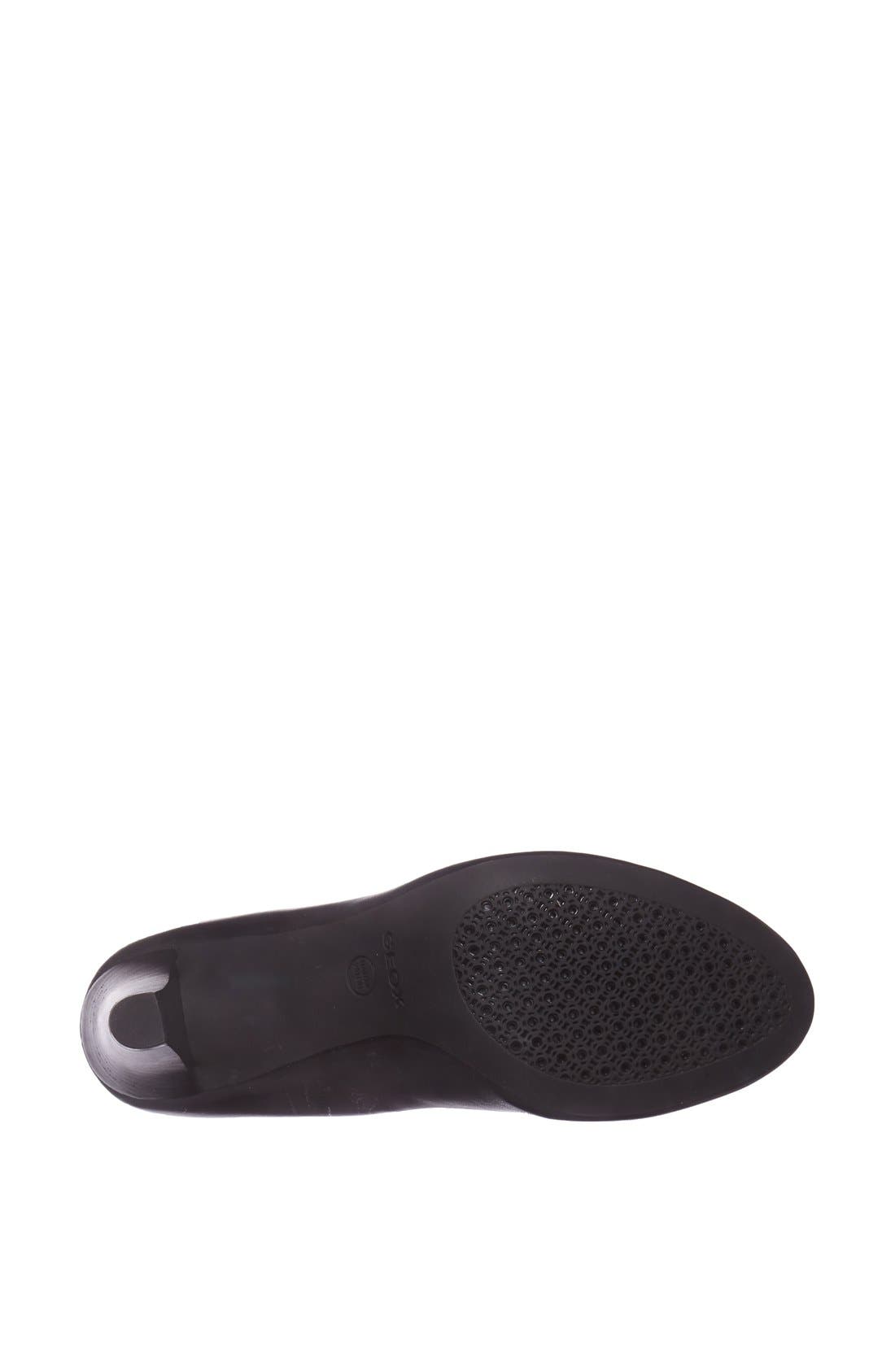 'Marie' Pump, Alternate, color, BLACK LEATHER