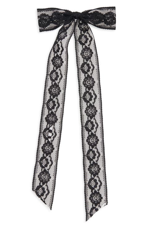 Lace Bow Barrette