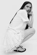 H&M Tiered Eyelet Embroidery Skirt