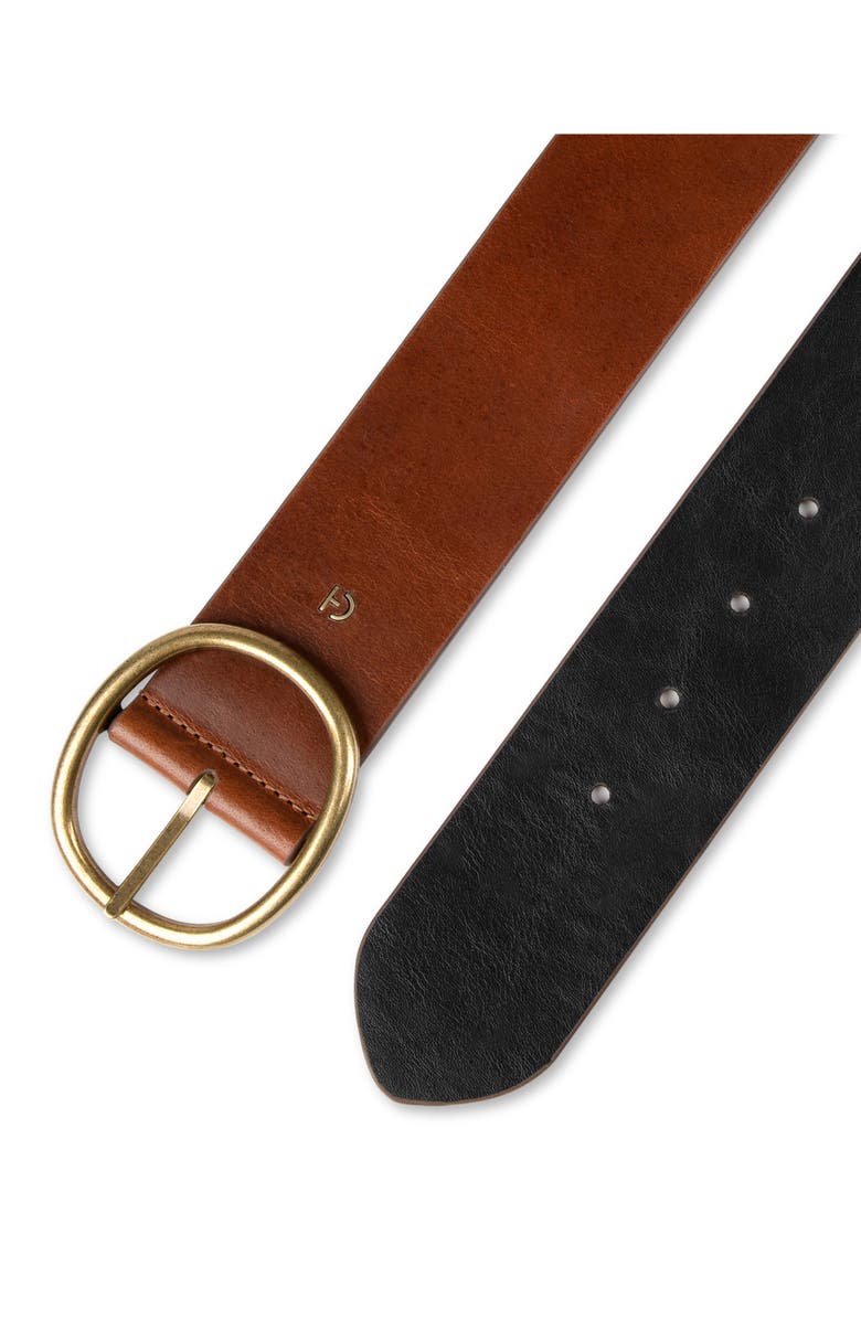 Cole Haan Reversible Centerbar Leather Belt, Alternate, color, Tan/ Black