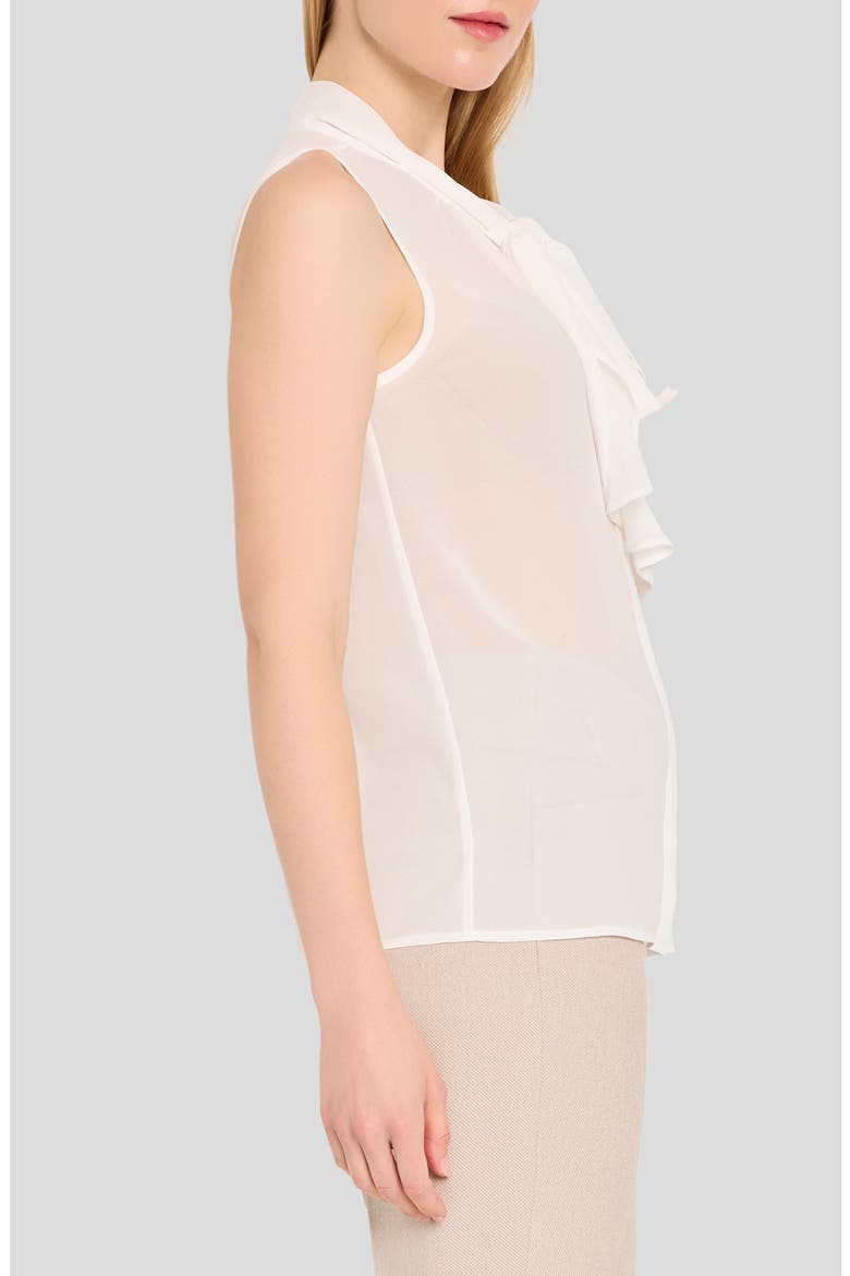 Ruffle Tie Sleeveless Top, Alternate, color, IVORY