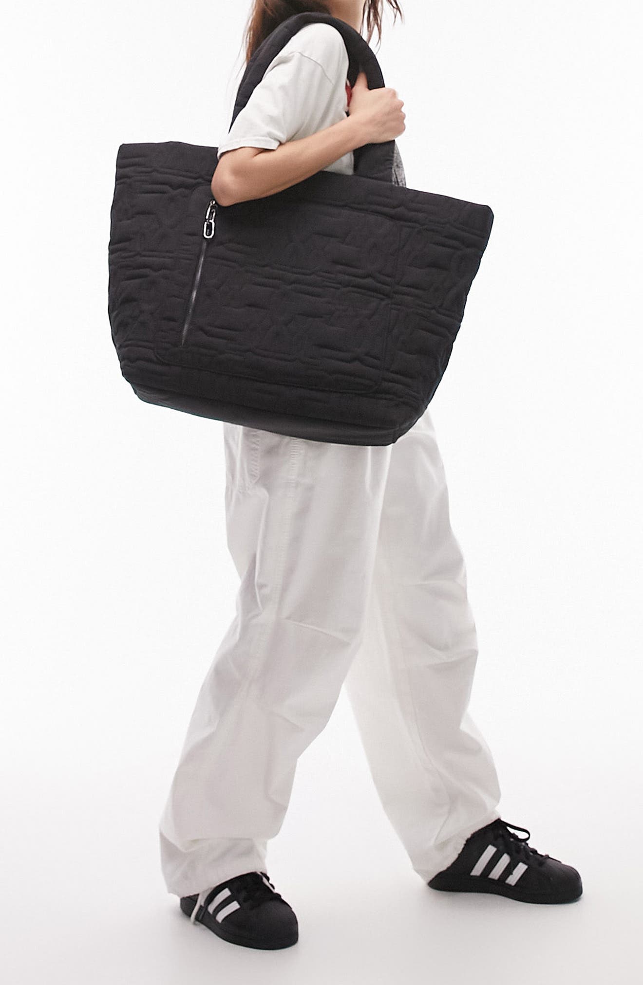 Topshop Nyla Tote Bag, Main, color, 