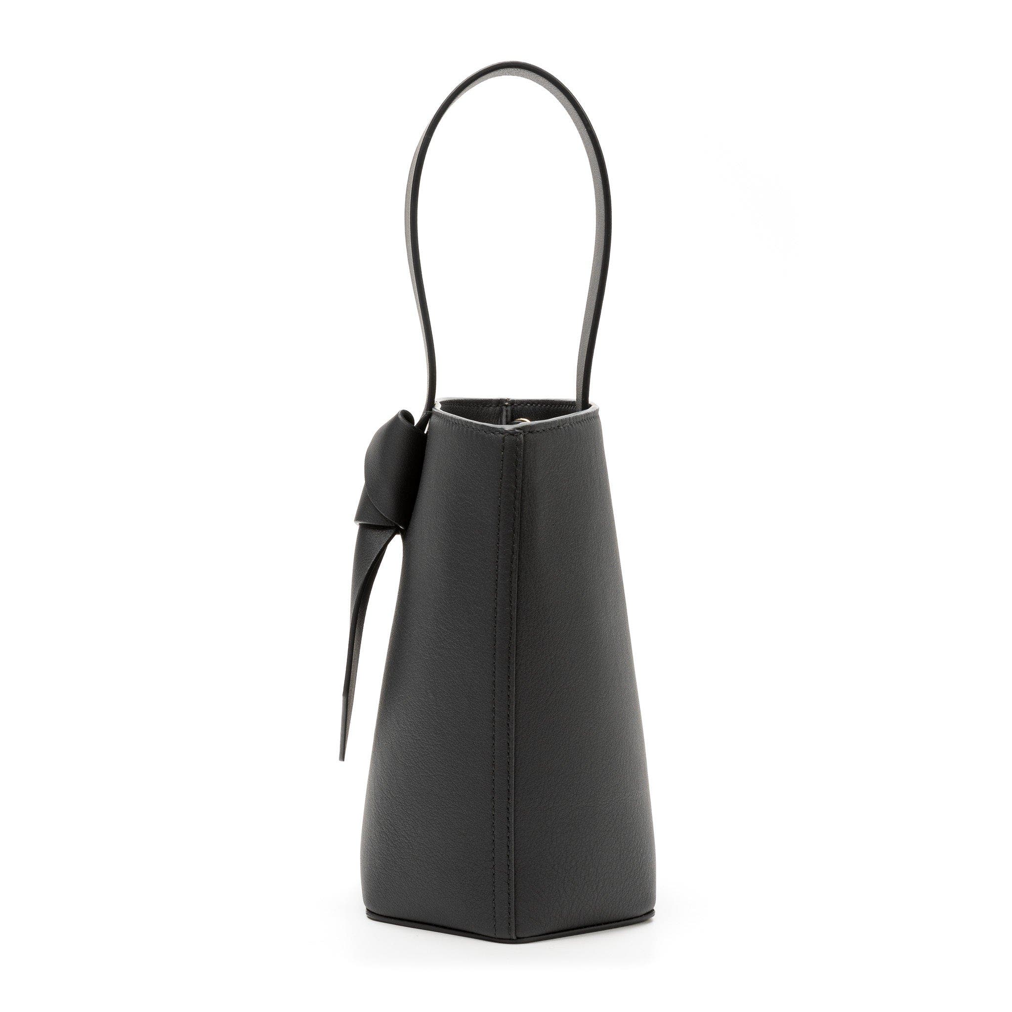 LA PORTEGNA Julieta Shoulder Bag Minimalist Lines And Timeless Design, Alternate, color, Black