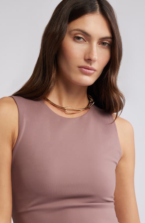 Open Edit Smooth Edit Crewneck Tank In Purple Taupe