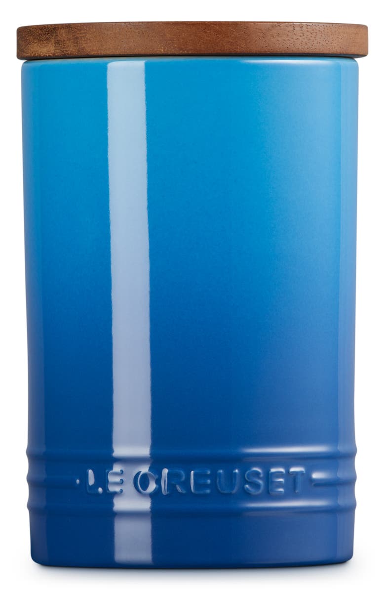 Le Creuset Signature Stoneware 26-Ounce Storage Canister, Alternate, color, Marseille