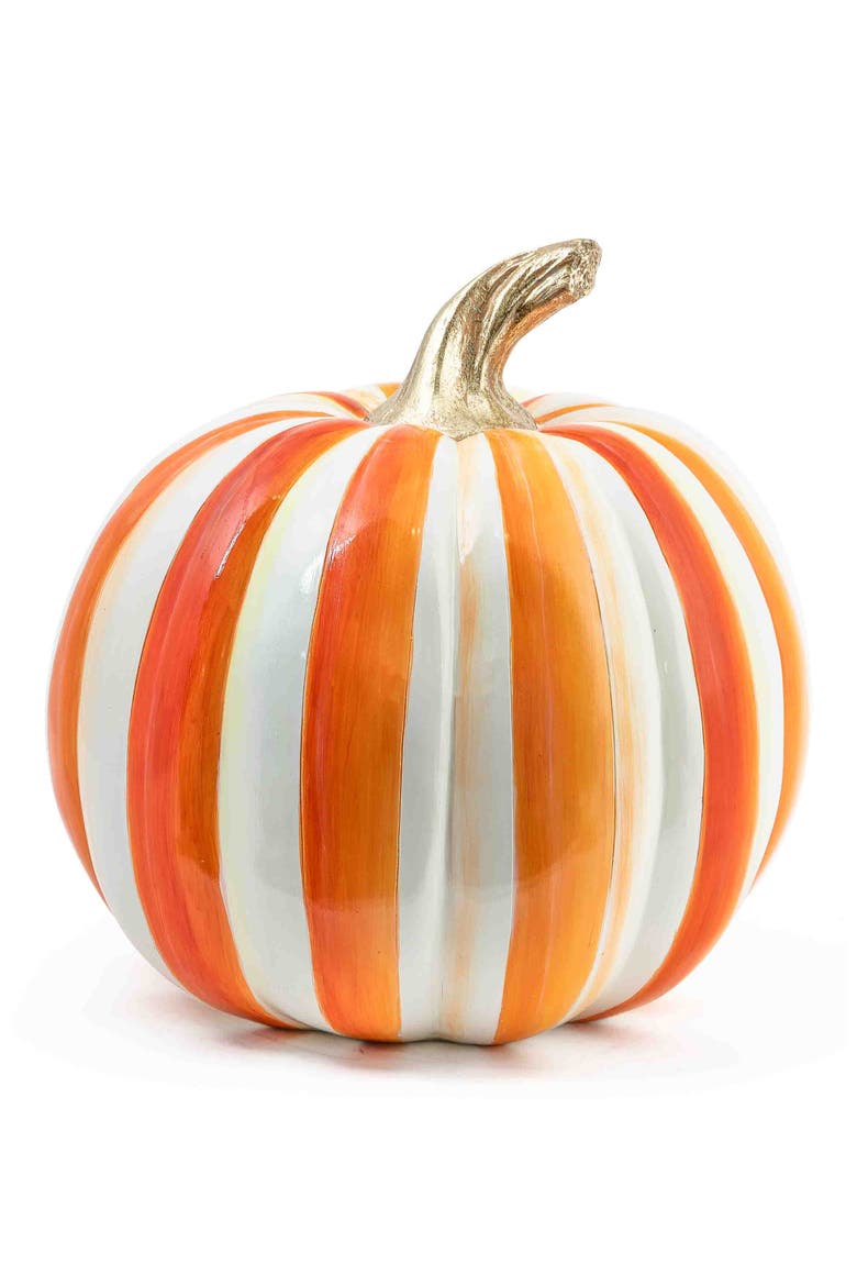 Orange Stripe Medium Pumpkin, Main, color, ORANGE