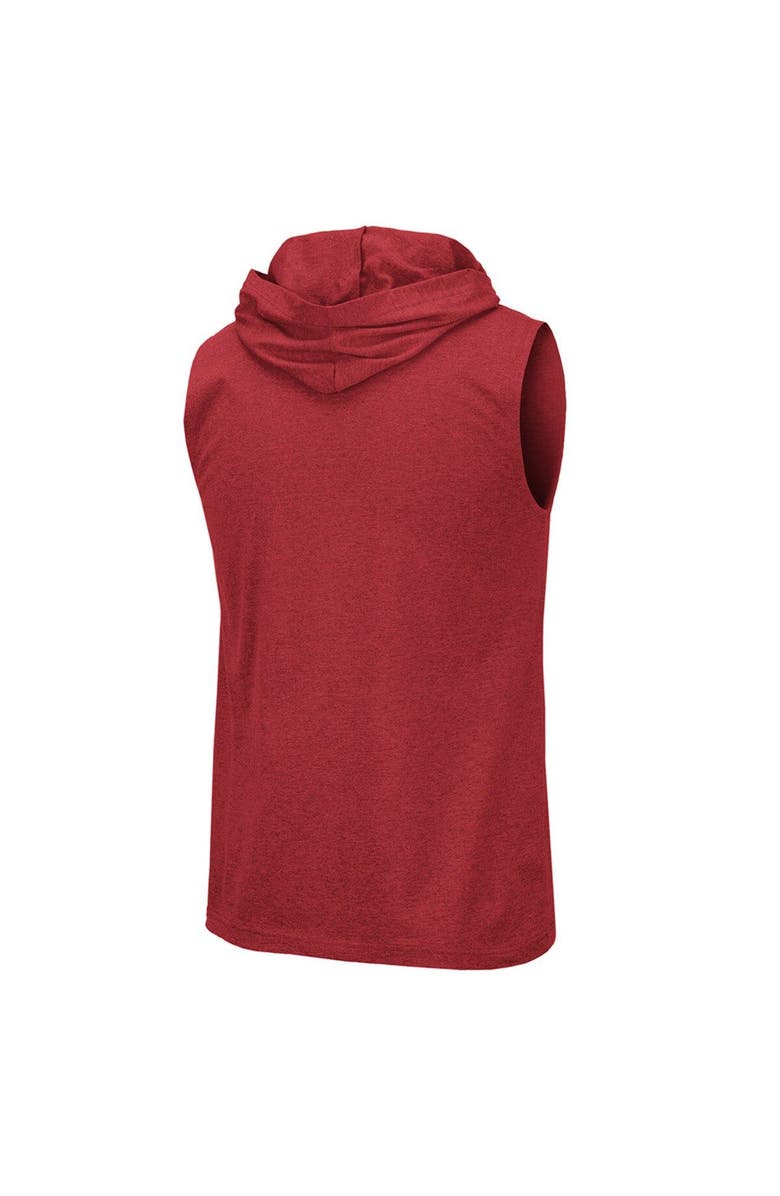 COLOSSEUM Men's Colosseum Crimson Alabama Crimson Tide Varsity Hoodie Tank Top, Alternate, color,