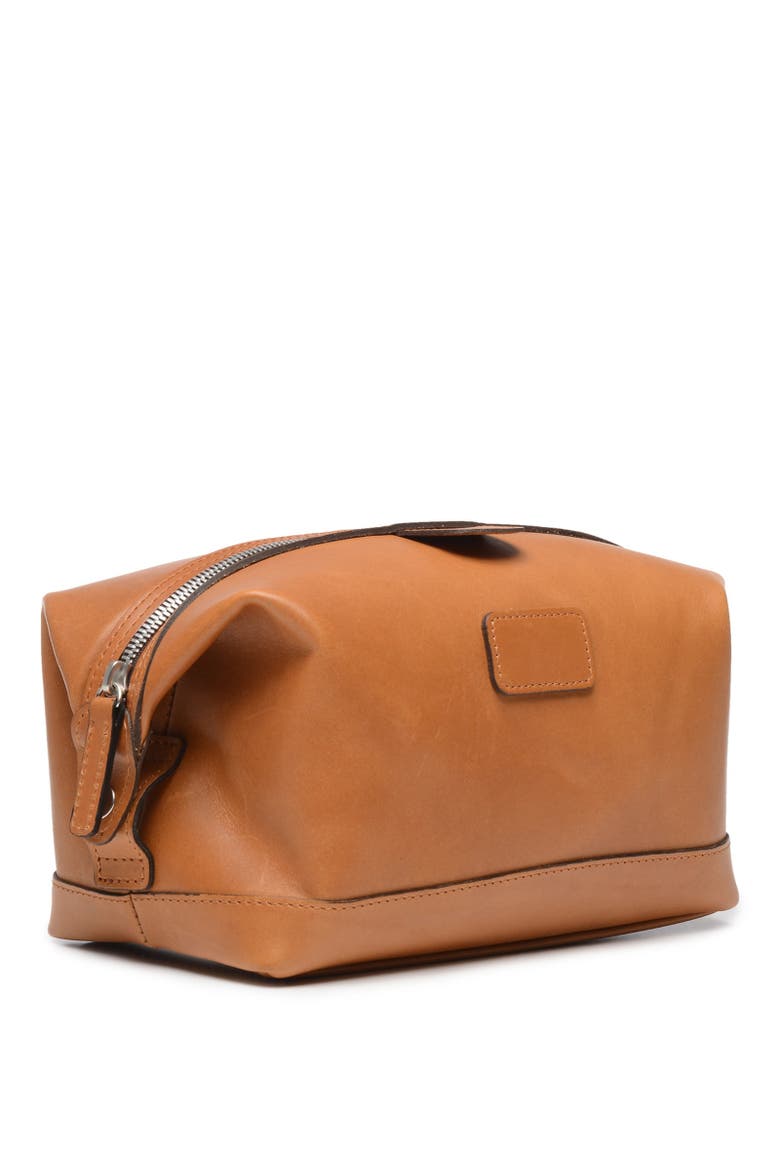 Ryder Leather Dopp Kit, Alternate, color, Tan