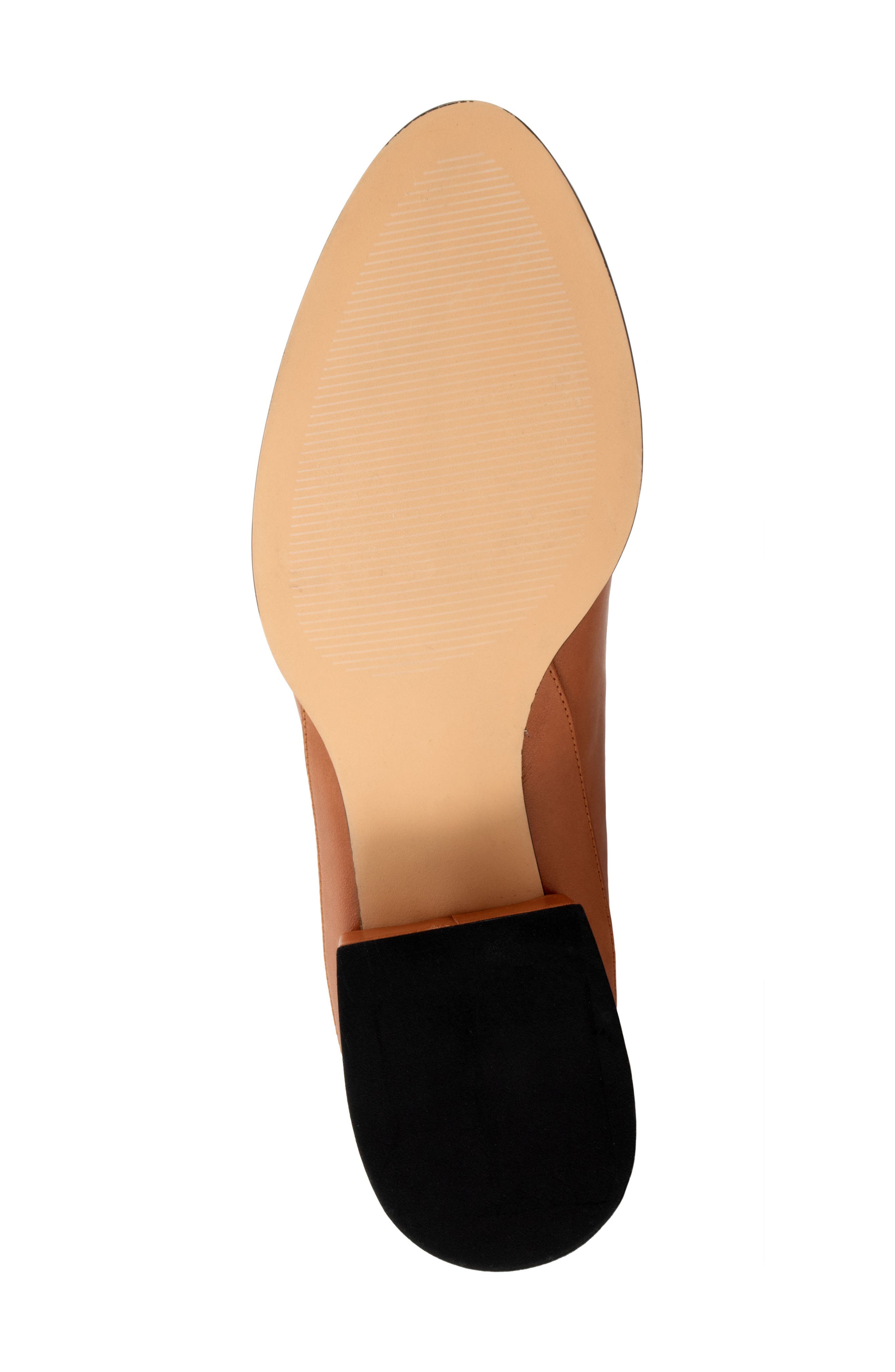 Cast Leather Bootie, Alternate, color, BRANDY