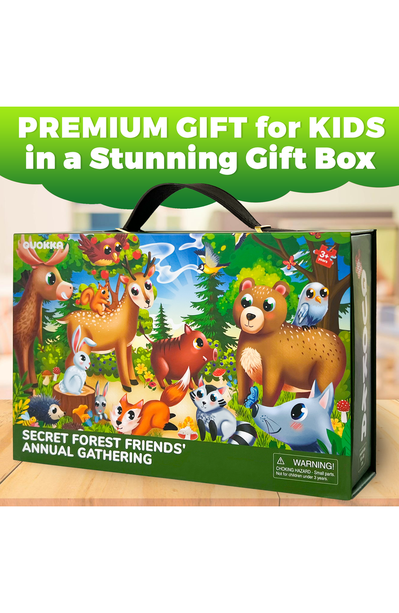 Quokka 2x3 FT Giant Floor Puzzles for Kids Ages 4-6 - Interactive Learning and Play, Alternate, color, Forest