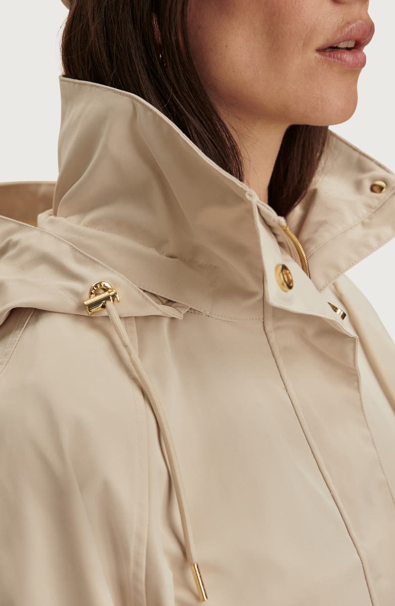 Varley Jeanie Hooded Water Repellent Jacket, Alternate, color, Oat Milk