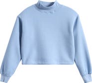 Vintage Havana Kids' Mock Neck Cropped Sweatshirt