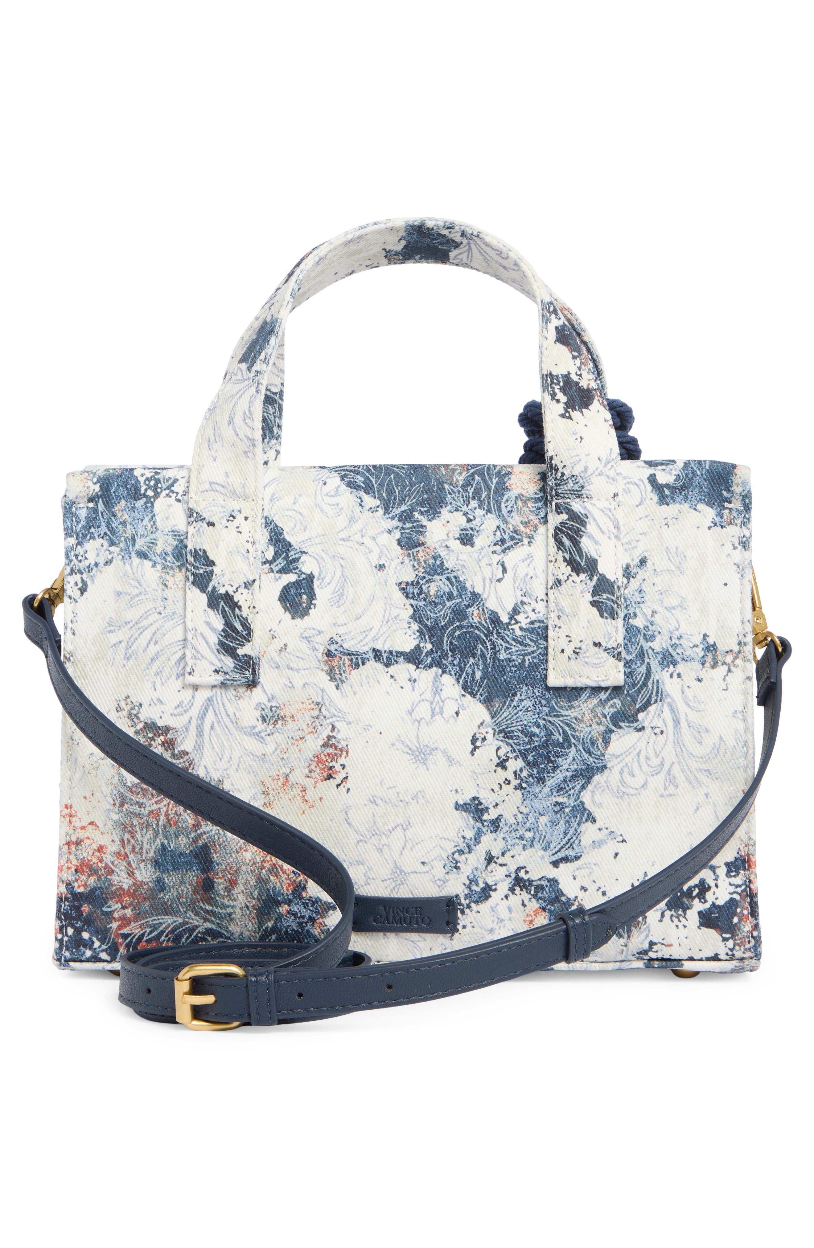 Vince Camuto Aalis Small Tote Bag, Alternate, color, White Floral
