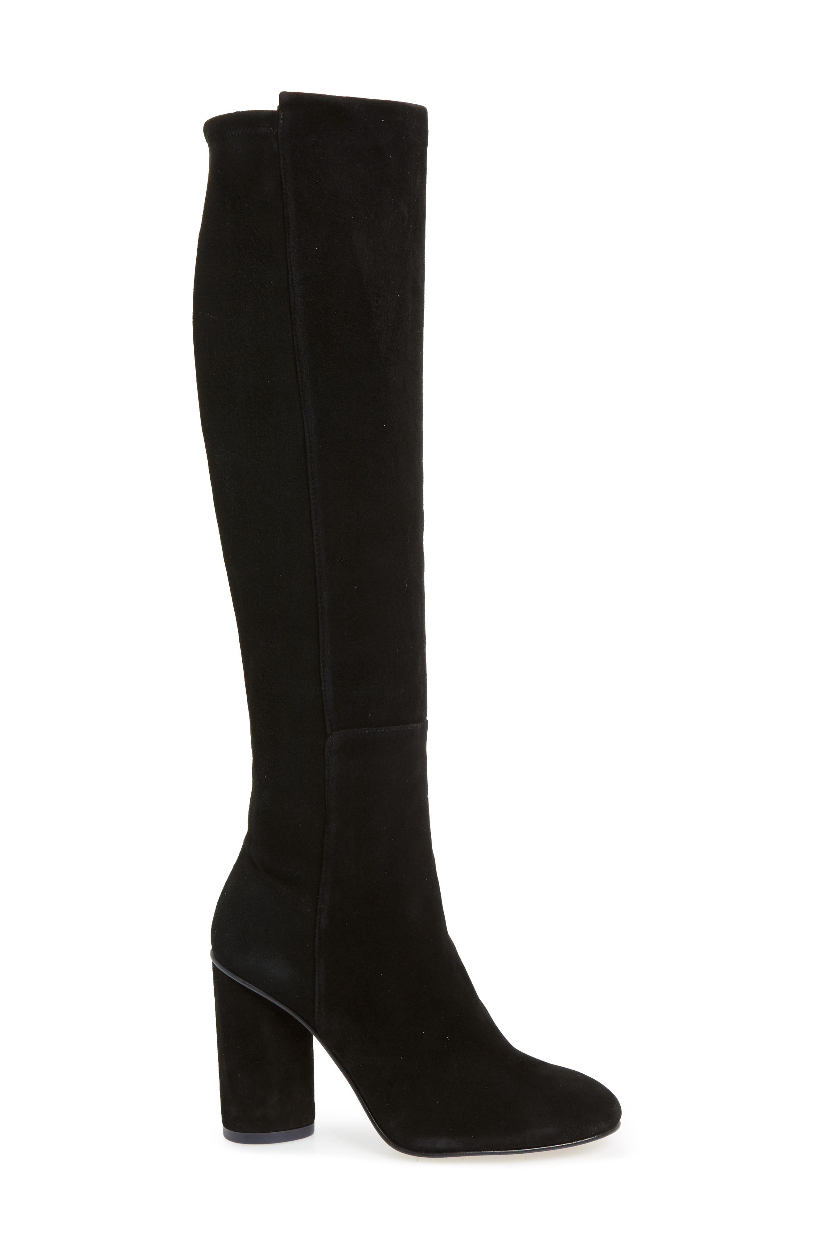 Eloise Over the Knee Boot, Alternate, color, BLACK SUEDE