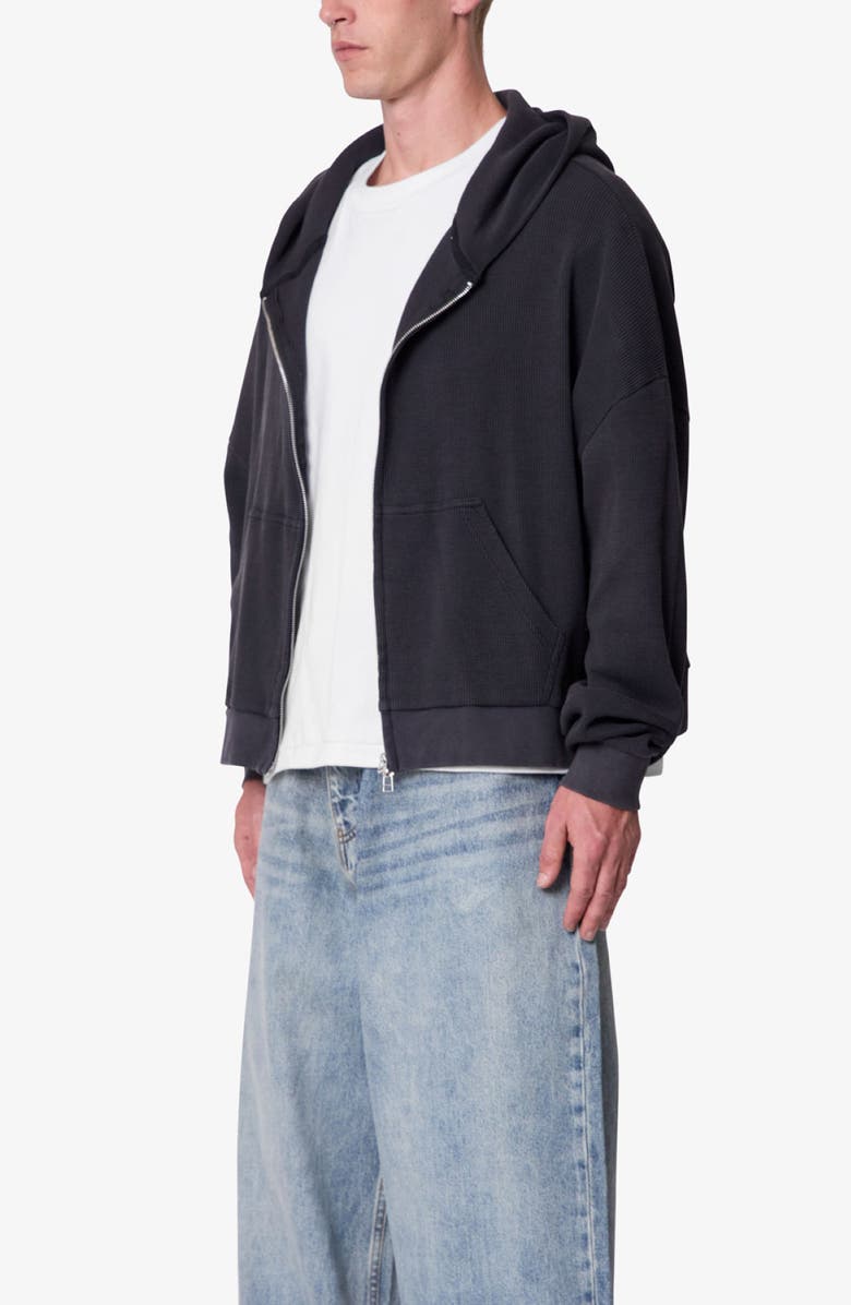 mnml Thermal Front Zip Hoodie, Alternate, color, 