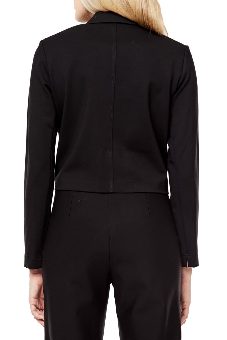 Kim Crop Utility Blazer, Alternate, color, BLACK