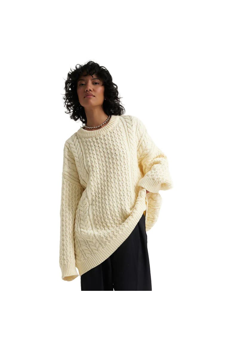 Mia Cableknit Sweater - Women's, Main, color, Creme