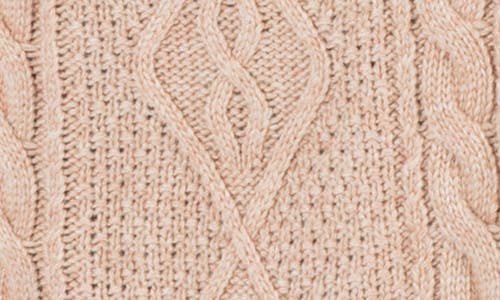 Hurley New Roads Cable Stitch Cardigan In Pink