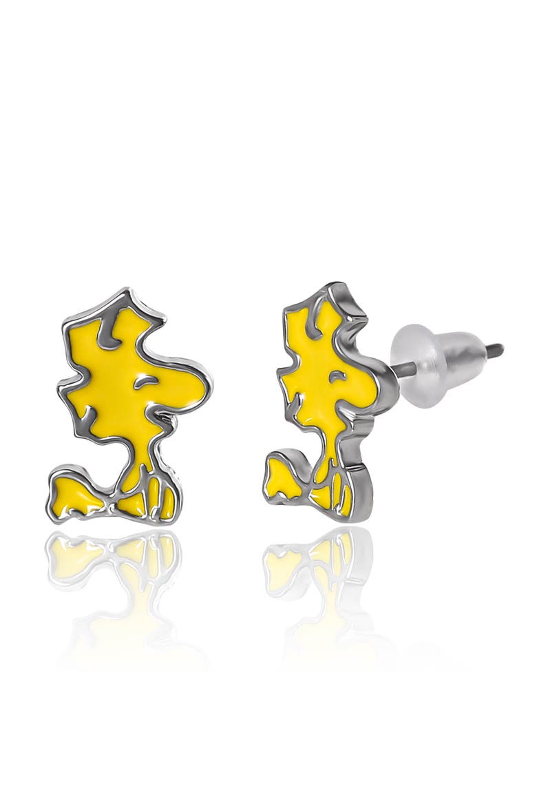 Snoopy Enamel 6 Piece Earring Set, Studs and Hoops, Alternate, color, Multicolor