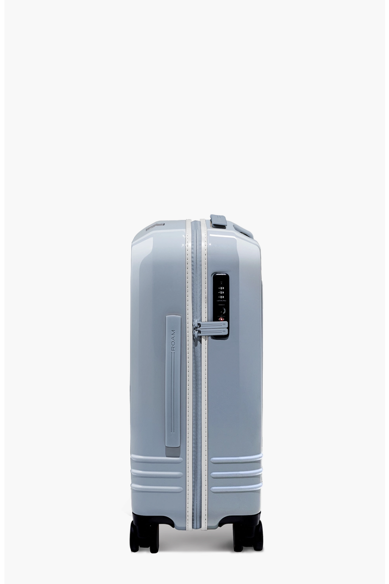 Large Carry-On Luggage, Alternate, color, Slate Gloss / White Trim