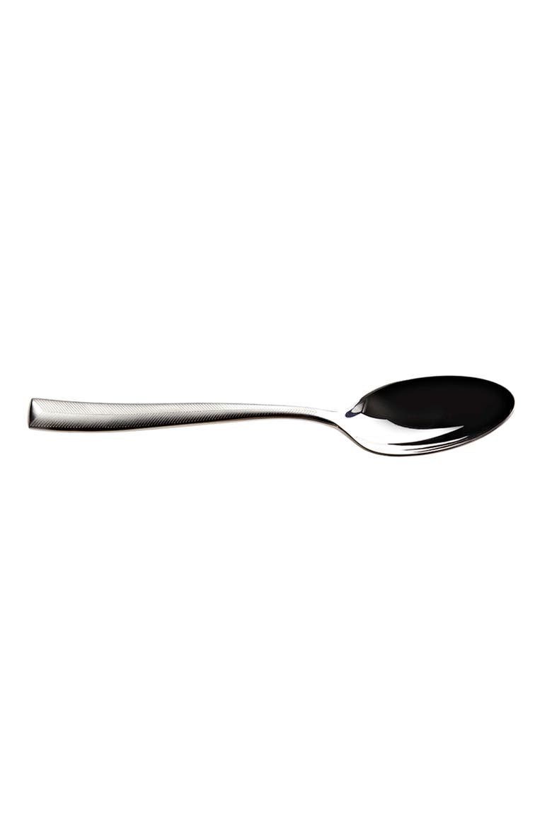 Tea Spoons ZIG ZAG Set of 6  Steel L 5.75", Main, color, Silver