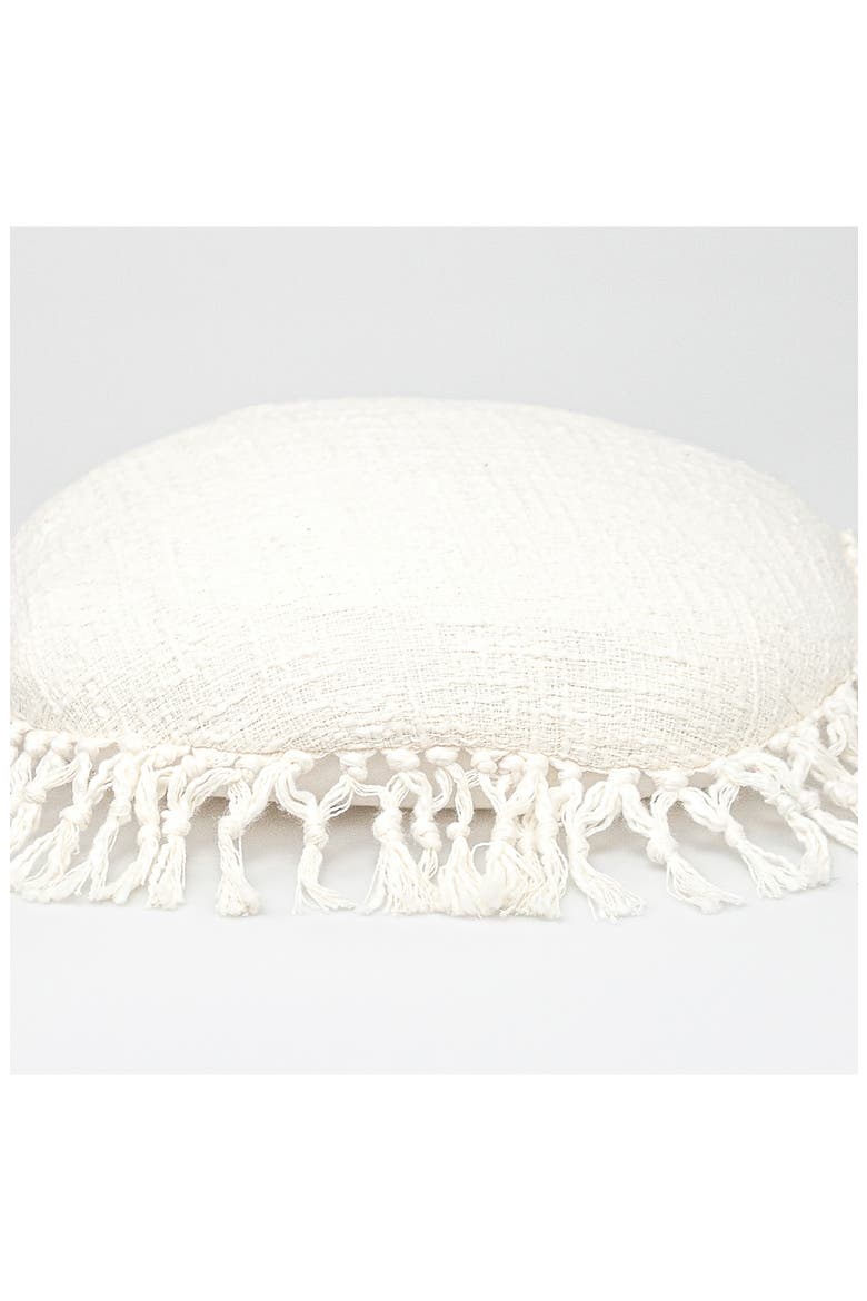 Fringe Throw Pillow, Alternate, color, WHITE