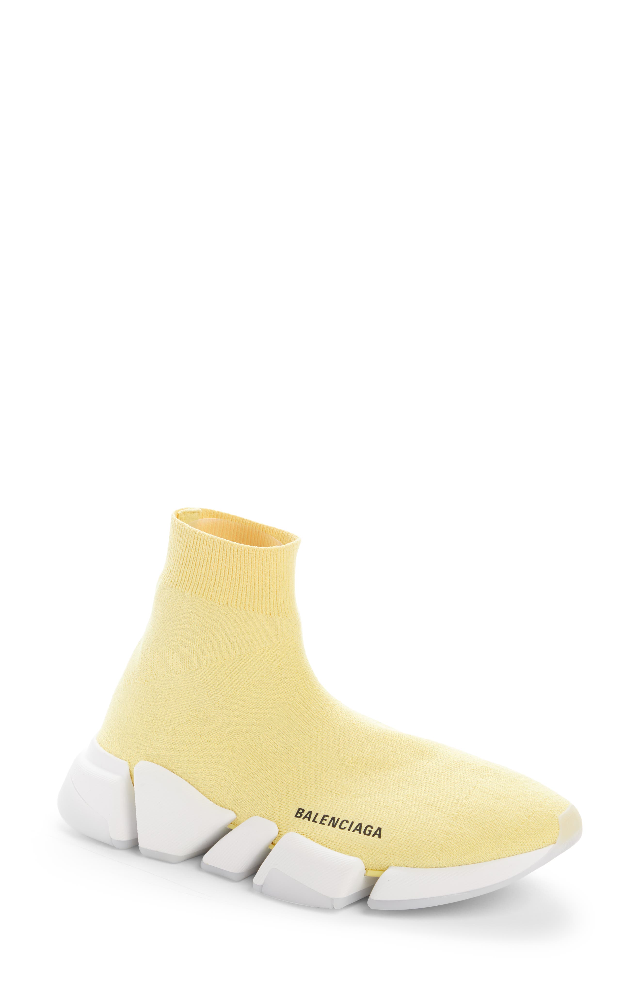 Speed 2.0 Transparent Sole Sock Sneaker, Main, color, YELLOW