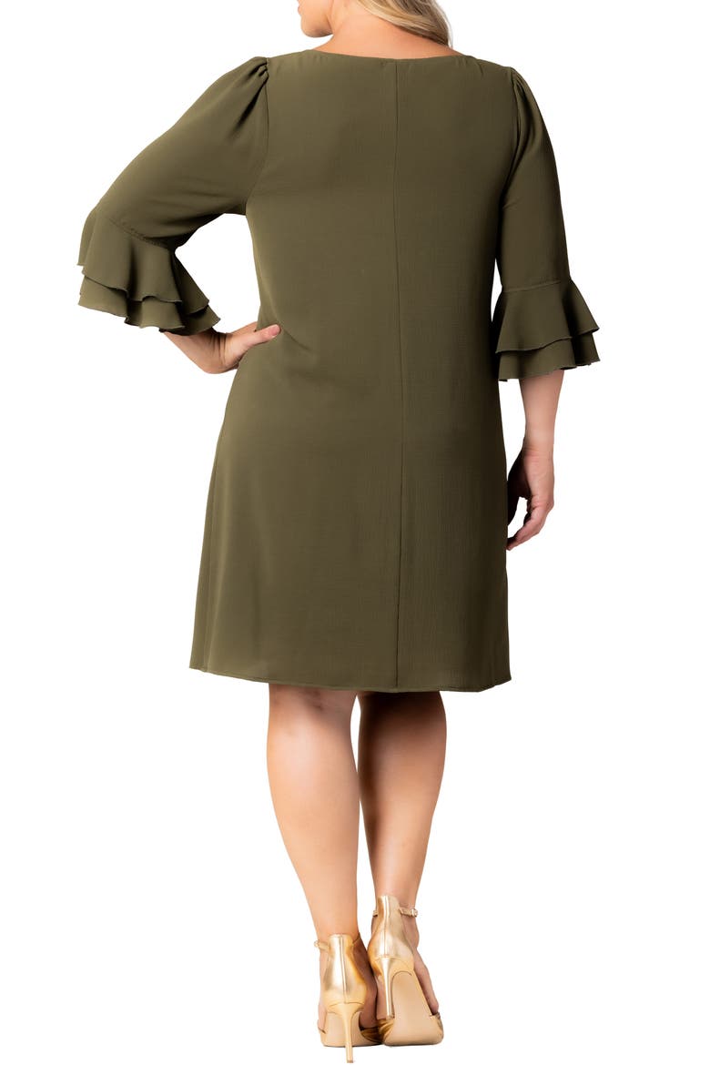Sienna Floral Shift Dress, Alternate, color, OLIVE