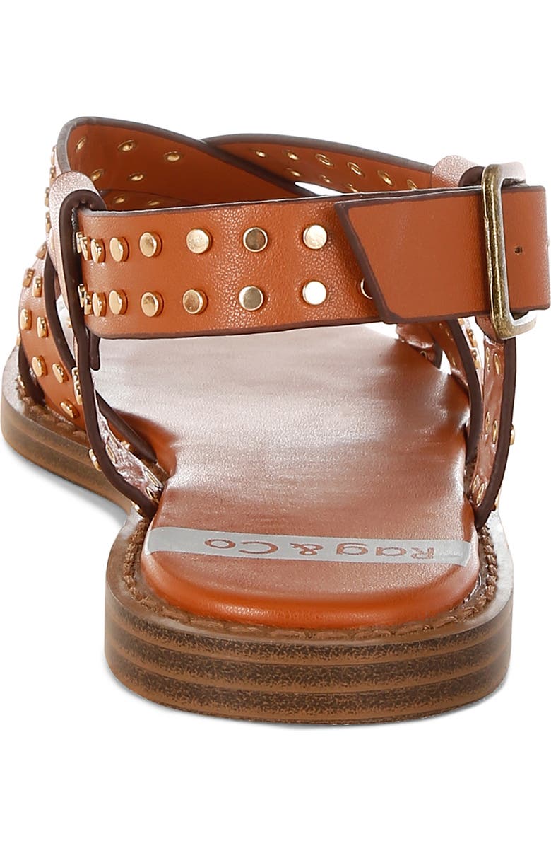 Rag & Co Anemone Studded Gladiator Sandal, Alternate, color, Tan